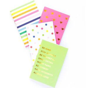 4 Mini Colorful Notebooks